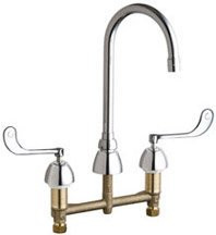 Chicago Faucets C786E35319ABCP Chicago Faucet Concealed Hot and Cold Water Sink Faucet