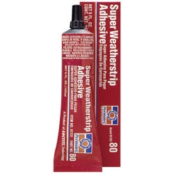 ITW PERMATEX INC PTX81731 Super Weatherstrip Adhesive, 5 Fluid Ounce Tube Boxed, Case of 12 Tubes