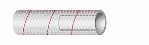 SHIELDS HOSE 1161620586 5/8IN X 50FTCLR REIN PVC RED T
