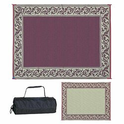 MINGS MARK INC672-RA5BURGBEIGE 9X12 PATIOMAT BURG/BEIGE CLAS.