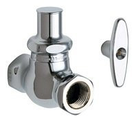 Chicago Faucets C45LKABCP Chicago Faucets Chicago Straight Stop Fitting Lead Free, 4" Height, 4.625" Wide, 4.625" Length, 4 x 4.625 x 4.625