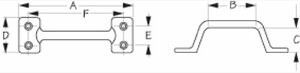 SEA-DOG LINE354-2223401 LIFT HANDLE CHROME BRASS