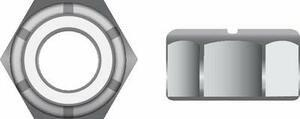SEACHOICE MP1331SC 8-32 NYLON INSRT LOCKNUT 10/BG