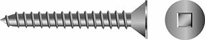 SEACHOICE SC3665 #8X1 1/4 SQR FLT SMS SS 100/BG