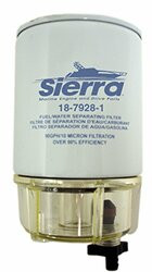 SIERRA 1879281 FUEL FILTR 10M W/ CLR BOWL