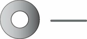 SEACHOICE SC31403 1/2FLTWSH 1-1/4ODX.078  50BAG