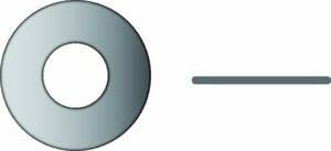 SEACHOICE SC1970 1/4 FLT WSH OD 1/2 SS 100/BG