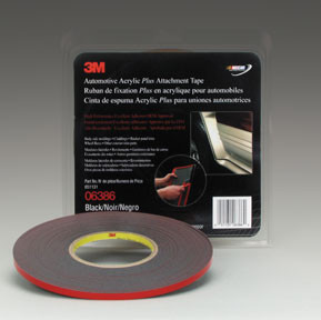 3M 3M-6386 1/4" X 20 YDS BLACK TAPE