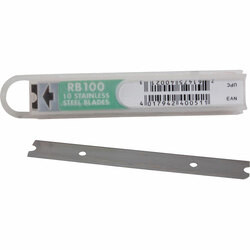 Keating 721553 SCRAPER BLADES - 10PK; 4 WIDE S/S