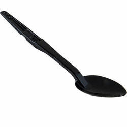 Cambro 185175 SPOON PLAS SLD BLACK;(110)
