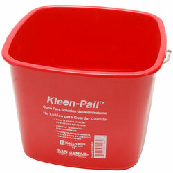 San Jamar 183216 PAIL RED 8QT;