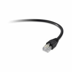 UNIRISE USA, LLC PC5E-05F-BLK-SH-S 5FT BLACK CAT5E SHIELDED PATCH CABLE, F/UTP, SNAGLESS