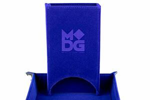 Metallic Dice Games LIC542 Dice Tower: Fold Up Velvet BU