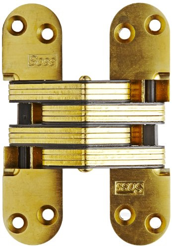 Universal Industrial 220US4 SOS INVISIBLE HINGE SATIN BRASS