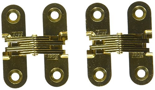 Universal Industrial 203CUS4 SOS INVISIBLE HINGE SATIN BRASS