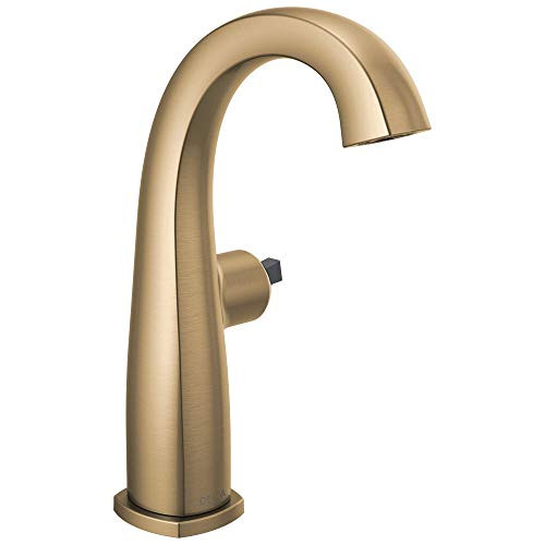 Delta 677-CZLHP-DST Delta Stryke Single Handle Mid-Height Bathroom Faucet - Less Handle - Champagne Bronze