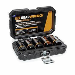 GEARWRENCH KD86070 5 Pc. 1/2 Drive Bolt Biter?Deep Extraction Socket Set