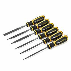 GEARWRENCH KD82821H 6 Piece Mini File Set DualMaterial Handle