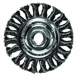 CENTURY DRILL & TOOL CY76048 4 Knotted Wire Brush WheelM10 x 1.25M Arbor