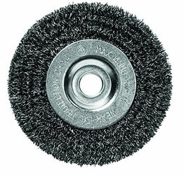 CENTURY DRILL & TOOL CY76851 5 x 1/2/5/8 Coarse BenchGrinder .0118 Wire Wheel