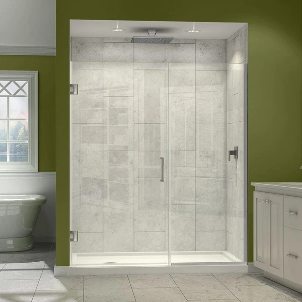 DreamLine Unidoor Plus SHDR-245357210-01 Frameless Hinged Shower Door