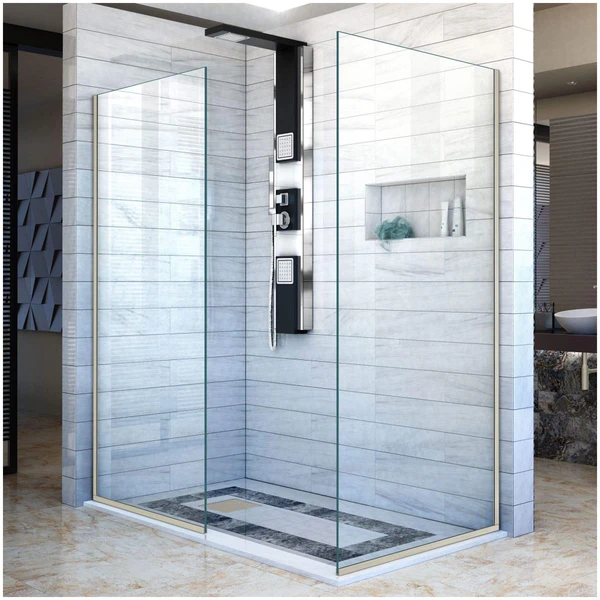 DreamLine Linea SHDR-3234302-04 Walk-In Shower Panel – Frameless Glass Backwall
