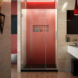 DreamLine SHDR-244407210-04 The DreamLine Unidoor Plus is a frameless hinged shower door or enclosure that is perfectly designed for today’s contemporary trends. With modern appeal and sleek clean lines, the Unidoor Plus adds a touch of timeless