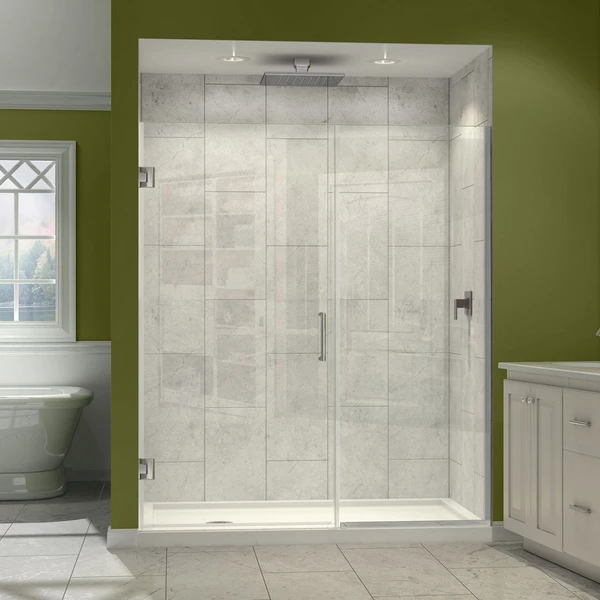 DreamLine Unidoor Plus SHDR-243907210-04 Frameless Hinged Shower Door