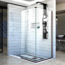 DreamLine SHDR-3234343-06 The DreamLine Linea collection of walk-in shower panels is a welcome addition to any contemporary bathroom. The Linea is elegant and functional, giving the entire shower space a sense of high-end luxury with a modern appeal.