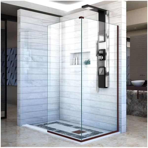 DreamLine Linea SHDR-3234343-06 Walk-In Shower Panel – Contemporary Glass Backwall