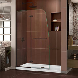 DreamLine SHDR-3445720-06 The DreamLine Aqua Ultra is a frameless shower or tub screen with European appeal and modern architectural design. With a stunning curved silhouette that creates an open, inviting feel, the Aqua Ultra will transform your