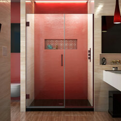 DreamLine SHDR-244507210-06 The DreamLine Unidoor Plus is a frameless hinged shower door or enclosure that is perfectly designed for today’s contemporary trends. With modern appeal and sleek clean lines, the Unidoor Plus adds a touch of timeless