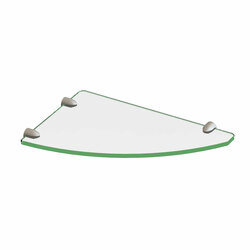DreamLine GLSH-4100-04 Brighten up your shower space with elegant glass shelves from DreamLine. Durable 5/16-inch thick glass shelf is supported by stainless steel brackets available in 4 finishes to coordinate with any bathroom décor. The discreet