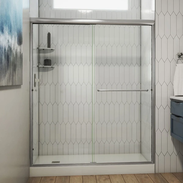 DreamLine Alliance Pro SDAL60W760LXR01 Semi-Frameless Sliding Bypass Shower Door 60" W