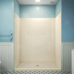 DreamLine SHBW-1560760-22 The DreamLine Q-Wall-VS Backwall panels will transform the look of your shower or tub space. Our Backwall kits are a great alternative to expensive tile and add a modern look with a modern, vertical subway pattern. Featuring