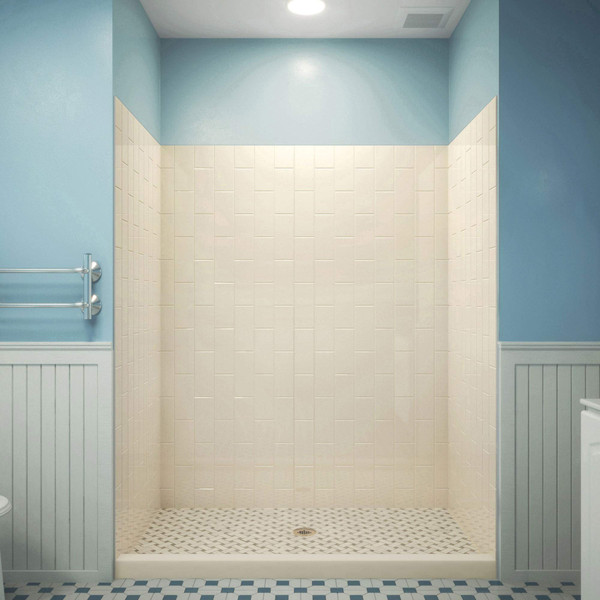 DreamLine Q-Wall-VS Backwall Panels SHBW-1560760-22 Vertical Subway Shower Kit