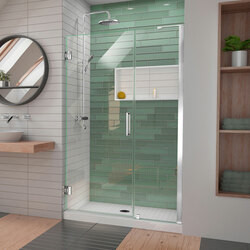 DreamLine SHDR-2047722-01 The DreamLine Unidoor-LS is a frameless swing shower door designed with modern market trends in mind. The elegant design coupled with the wide range of sizes makes the Unidoor-LS an unparalleled value suitable for just about