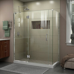 DreamLine E32806534L-01 The DreamLine Unidoor-X is a frameless shower door, tub door or enclosure that features a luxurious modern design, complementing the architectural details, tile patterns and the composition of your bath space. Unidoor-X