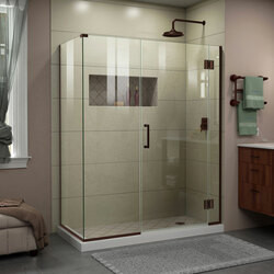 DreamLine E1240630-06 The DreamLine Unidoor-X is a frameless shower door, tub door or enclosure that features a luxurious modern design, complementing the architectural details, tile patterns and the composition of your bath space. Unidoor-X