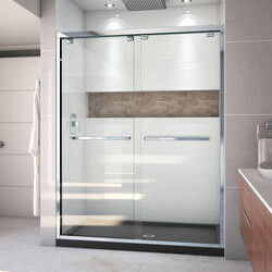 DreamLine DL-7007C-88-01 The DreamLine Encore bypass sliding shower or tub door has a modern frameless look to make your shower the focal point of the bathroom. Encores elegant bypass design provides smooth and quiet sliding operation, with the added