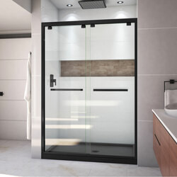 DreamLine DL-7003C-88-09 The DreamLine Encore bypass sliding shower or tub door has a modern frameless look to make your shower the focal point of the bathroom. Encores elegant bypass design provides smooth and quiet sliding operation, with the added