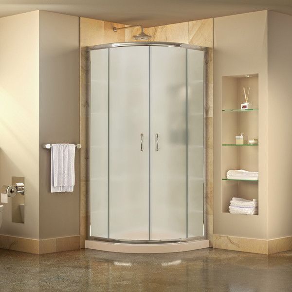 DreamLine Prime DL-6703-22-01FR Sliding Shower Enclosure and Base Kit
