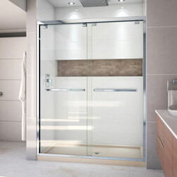 DreamLine DL-7004C-22-01 The DreamLine Encore bypass sliding shower or tub door has a modern frameless look to make your shower the focal point of the bathroom. Encores elegant bypass design provides smooth and quiet sliding operation, with the added