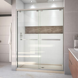 DreamLine DL-7007C-22-04 The DreamLine Encore bypass sliding shower or tub door has a modern frameless look to make your shower the focal point of the bathroom. Encores elegant bypass design provides smooth and quiet sliding operation, with the added