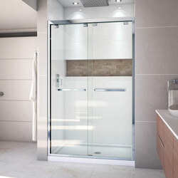 DreamLine DL-7009C-01 The DreamLine Encore bypass sliding shower or tub door has a modern frameless look to make your shower the focal point of the bathroom. Encores elegant bypass design provides smooth and quiet sliding operation, with the added
