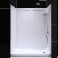 DreamLine DL-6192R-01 DreamLine combines a SlimLine shower base with coordinating shower backwall panels to create a convenient kit that can transform a shower space. The SlimLine shower base incorporates a low profile design for a sleek modern look.