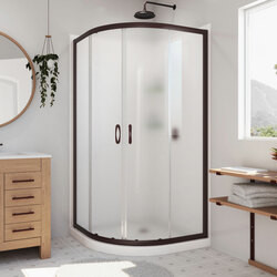 DreamLine DL-6152-06FR The DreamLine Prime sliding shower enclosure and base kit adds style and bold design to your shower space. The neo round sliding style of the Prime enclosure can fit into virtually any corner, making it perfect for smaller to
