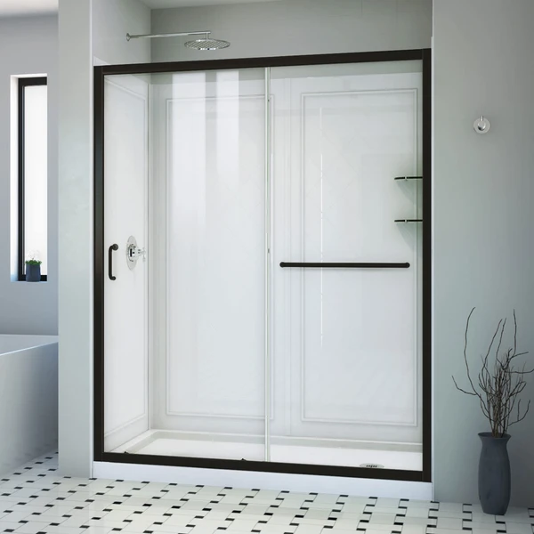 DreamLine Infinity-Z DL-6117-CLR-09 Sliding Shower/Tub Door with Clear Glass
