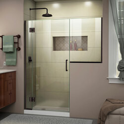 DreamLine D1283034-06 The DreamLine Unidoor-X is a frameless shower door, tub door or enclosure that features a luxurious modern design, complementing the architectural details, tile patterns and the composition of your bath space. Unidoor-X