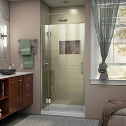 DreamLine D12772-04 The DreamLine Unidoor-X is a frameless shower door, tub door or enclosure that features a luxurious modern design, complementing the architectural details, tile patterns and the composition of your bath space. Unidoor-X showcases